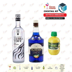 Cocktail Kit Blue Sky Lemonade - 2 Receta Recipe - Cavas Towns