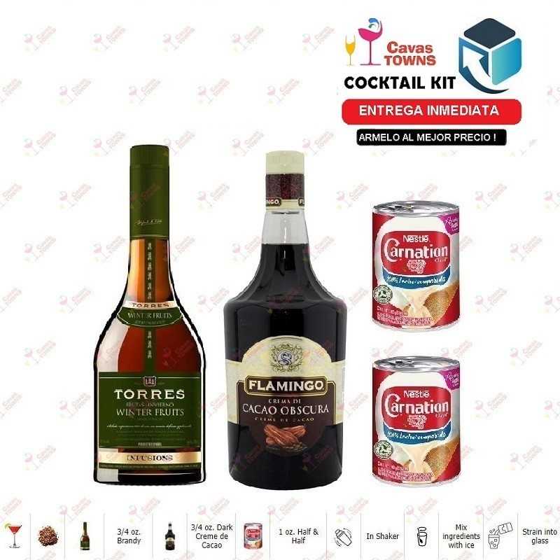 Cocktail Kit Brandy Alexander - 2 Receta Recipe - Cavas Towns
