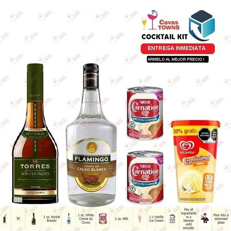 Cocktail Kit Brandy Alexander - 4 Receta Recipe - Cavas Towns