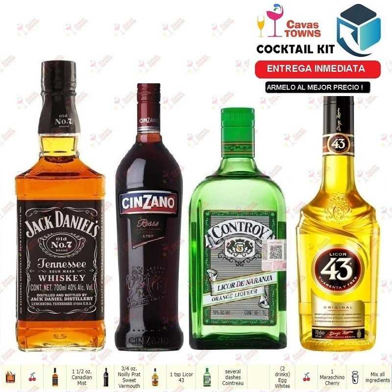 Cocktail Kit Caracas Manhattan Receta Recipe - Cavas Towns