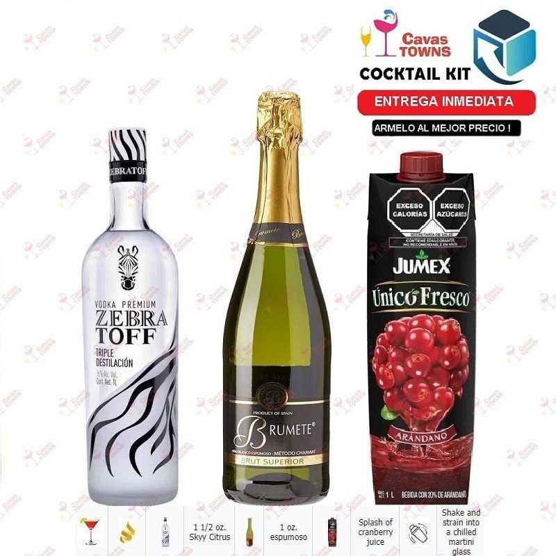 Cocktail Kit Champagne Citrus Royale Receta Recipe - Cavas Towns