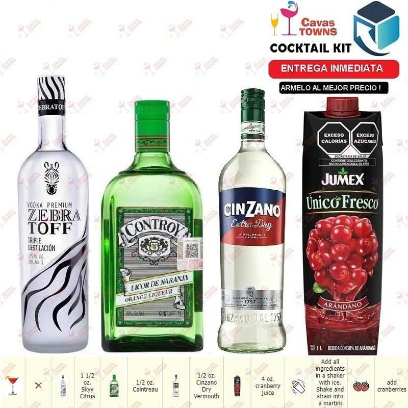 Cocktail Kit Citrus Crantini Receta Recipe - Cavas Towns