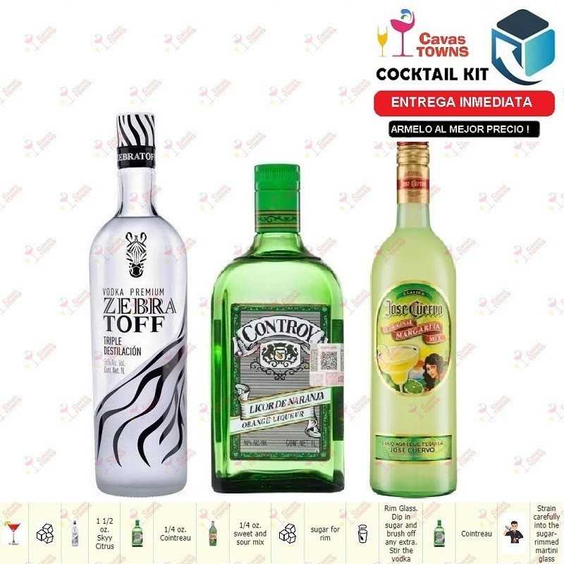 Cocktail Kit Citrus Drop Martini Receta Recipe - Cavas Towns
