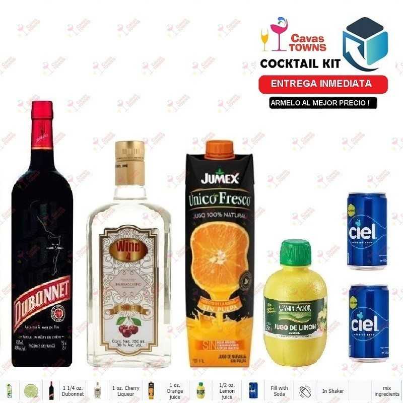 Cocktail Kit Dubonnet Fizz Receta Recipe - Cavas Towns