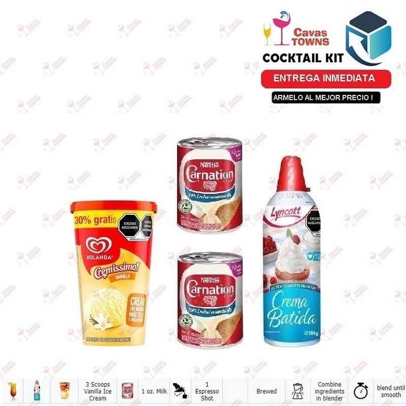 Cocktail Kit Frozen Cappuccino Receta Recipe - Cavas Towns