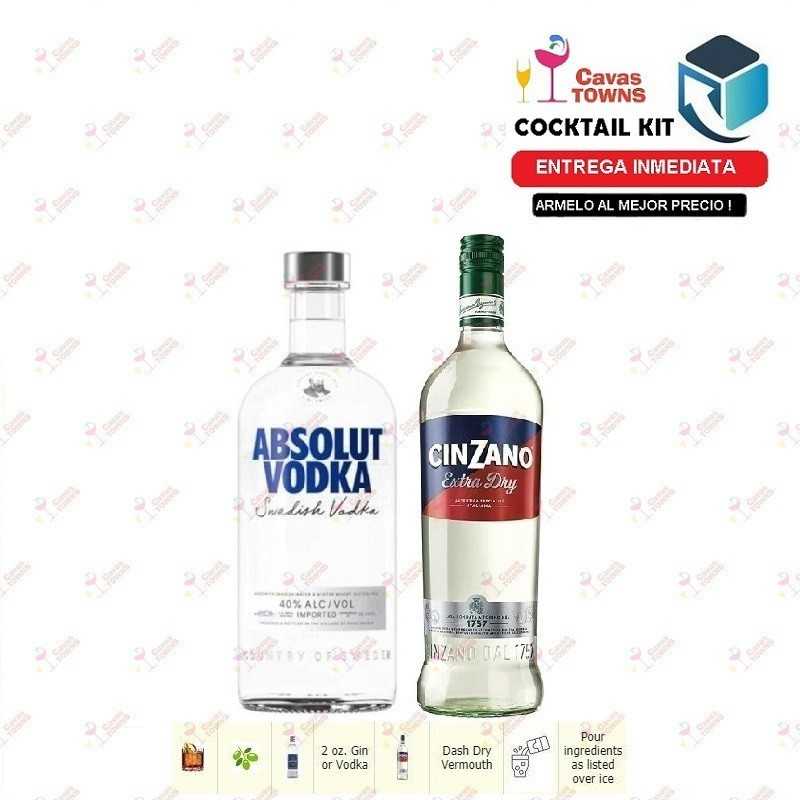 Cocktail Kit Gibson -1 Receta Recipe - Cavas Towns