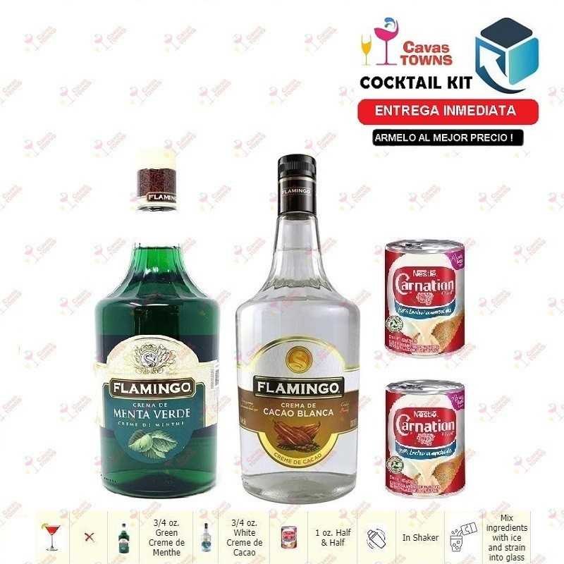Cocktail Kit Grasshopper - 2 Receta Recipe - Cavas Towns