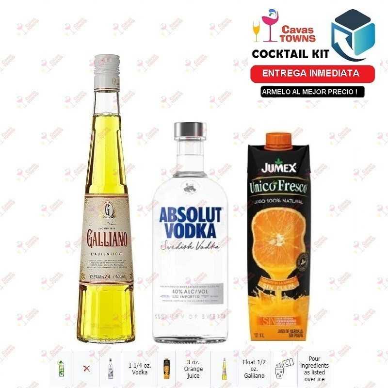 Cocktail Kit Harvey Wallbanger Receta Recipe - Cavas Towns