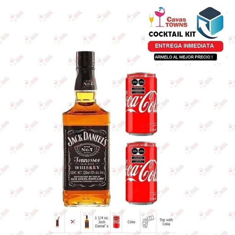 Cocktail Kit Jack and Coke Receta Recipe - Cavas Towns