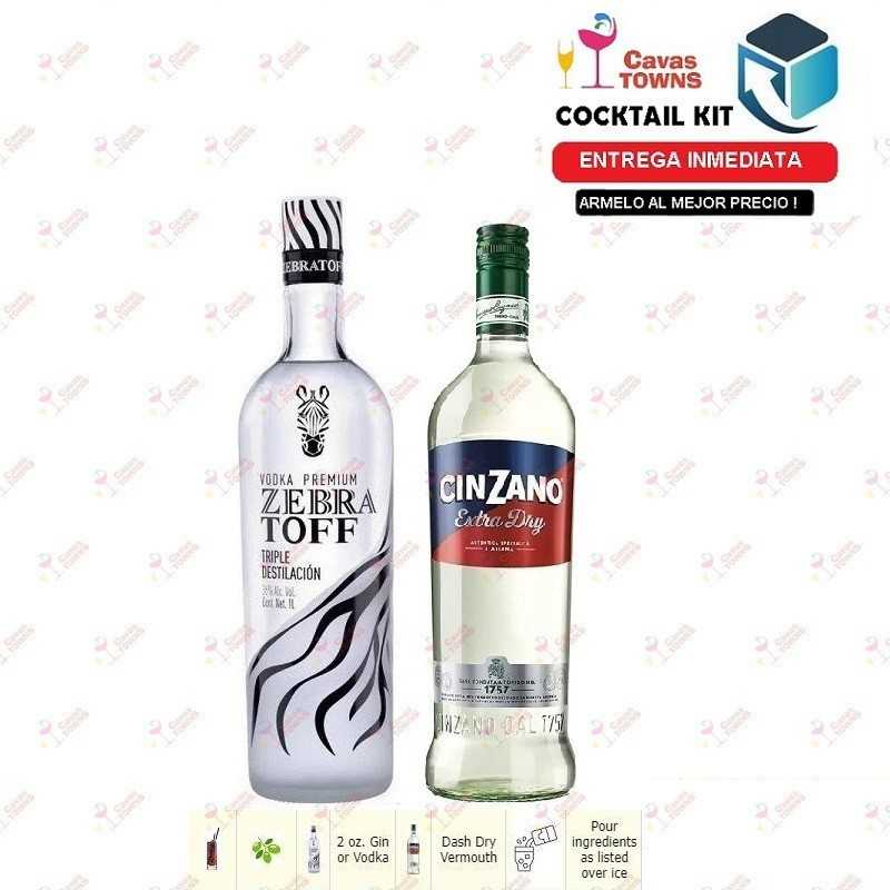 Cocktail Kit Martini -1 Receta Recipe - Cavas Towns