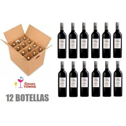 Caja 12 Botellas Vino Tinto El Velero Tempranillo Garnacha 750 Ml - Cavas Towns