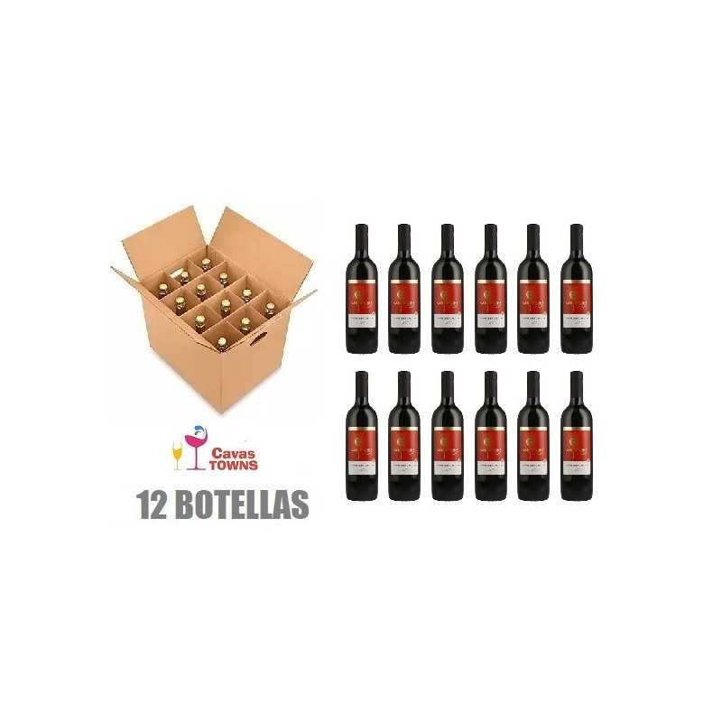 Caja 12 Botellas Vino Tinto Español Casa Morena Tempranillo 750ml - Cavas Towns