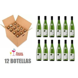 Caja 12 Botellas Vino Blanco Español Canals & Nubiola Seco750 Ml - Cavas Towns
