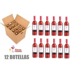 Caja 12 Botellas Vino Rosado Contenda Grenache Rose 750 ml - Cavas Towns