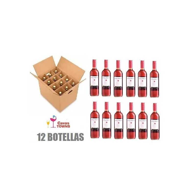 Caja 12 Botellas Vino Rosado Contenda Grenache Rose 750 ml - Cavas Towns