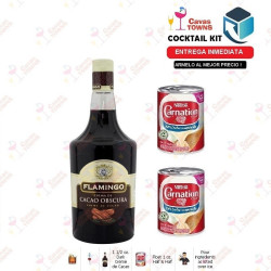 Licor De Cacao Oscura Flamingo 1 L - Cavas Towns