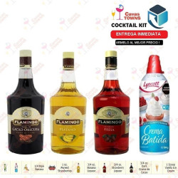 Licor De Cacao Oscura Flamingo 1 L - Cavas Towns