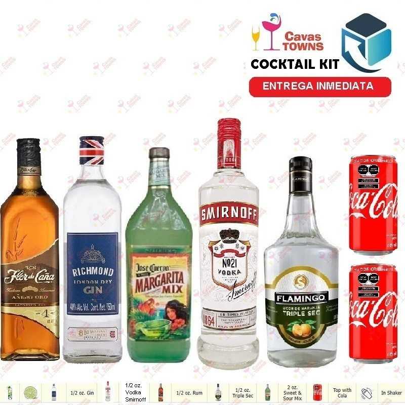 Vodka Smirnoff Cocktail Kit Broken Leg - 1 Receta Recipe - Duch Labs
