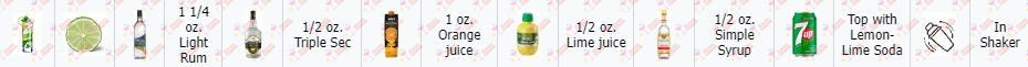 Ron Bacardi Cocktail Kit Citrus Rum Coder Receta Recipe