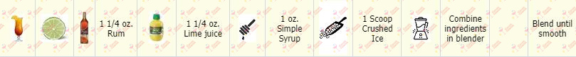 Cocktail Kit Lime Daiquiri - 1 Receta Recipe